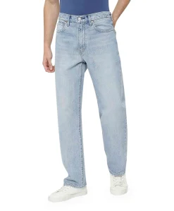 568 Loose straight heren jeans blauw