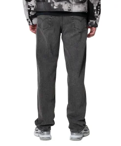 568 Loose straight heren jeans zwart