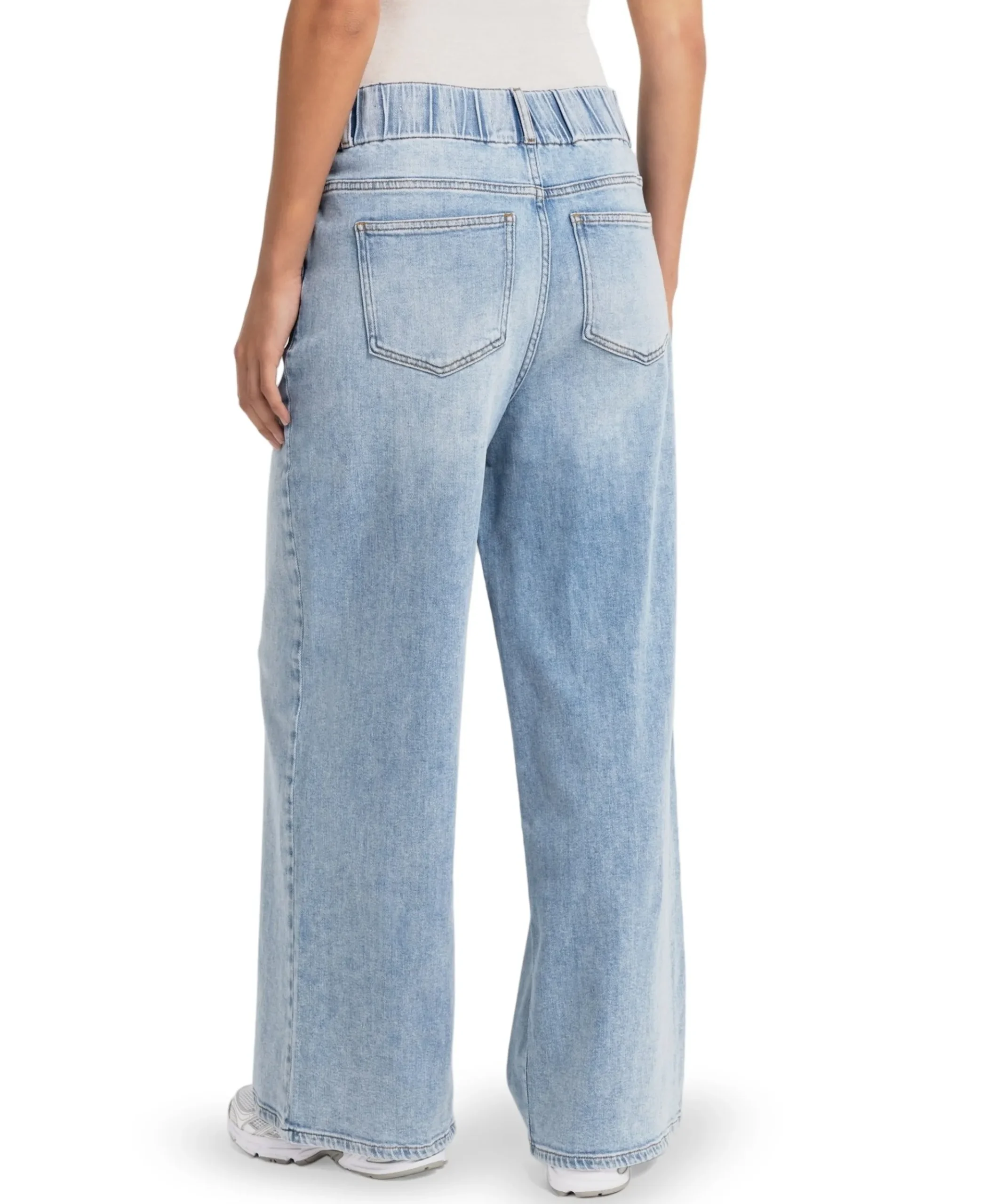Losvallende dames jeans blauw