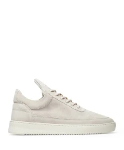 Low Top Suede Organic heren sneakers ecru