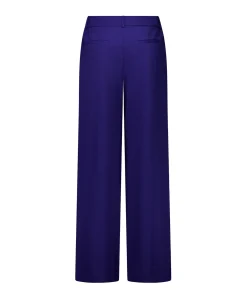 Luz twill dames broek blauw