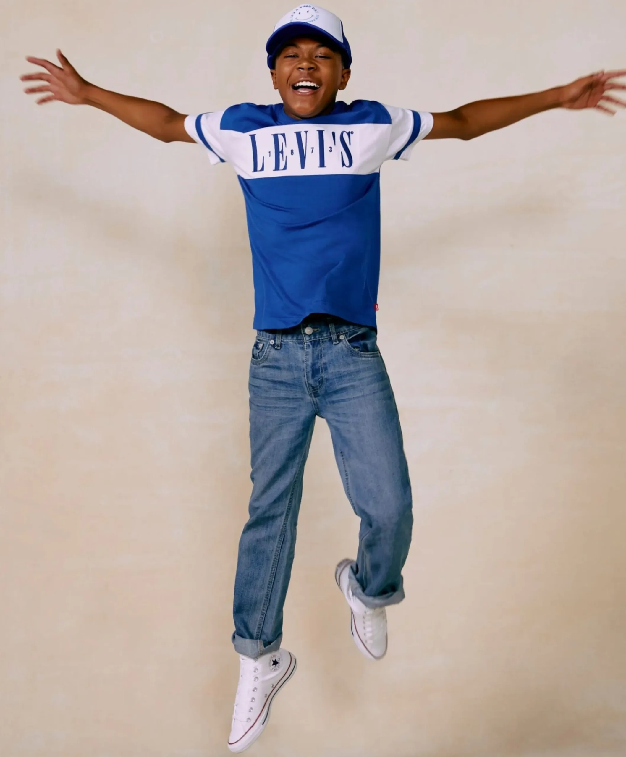 LVB 505 Regular fit jeans jongens jeans blauw