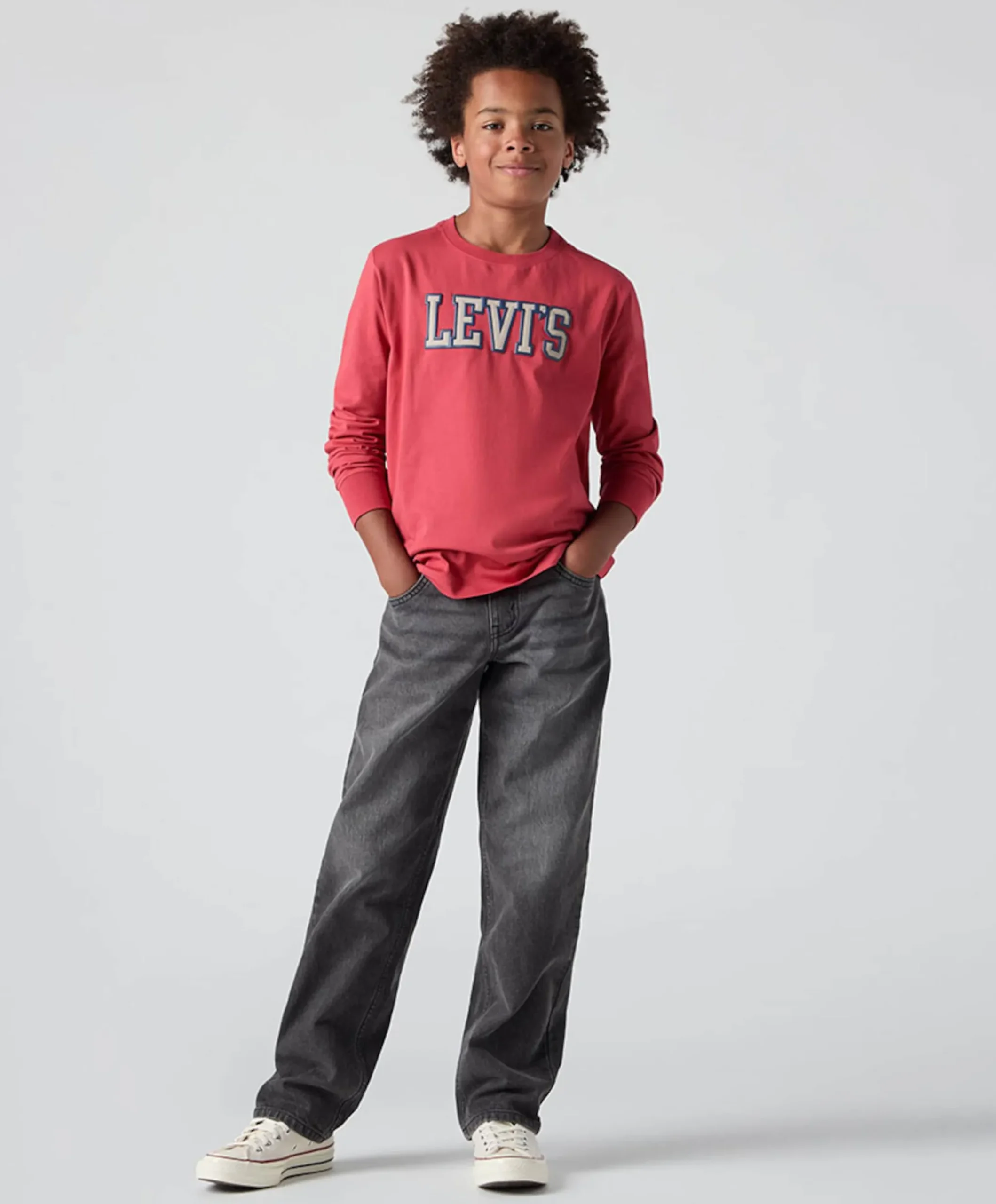 LVB stay loose taper jeans jongens jeans grijs