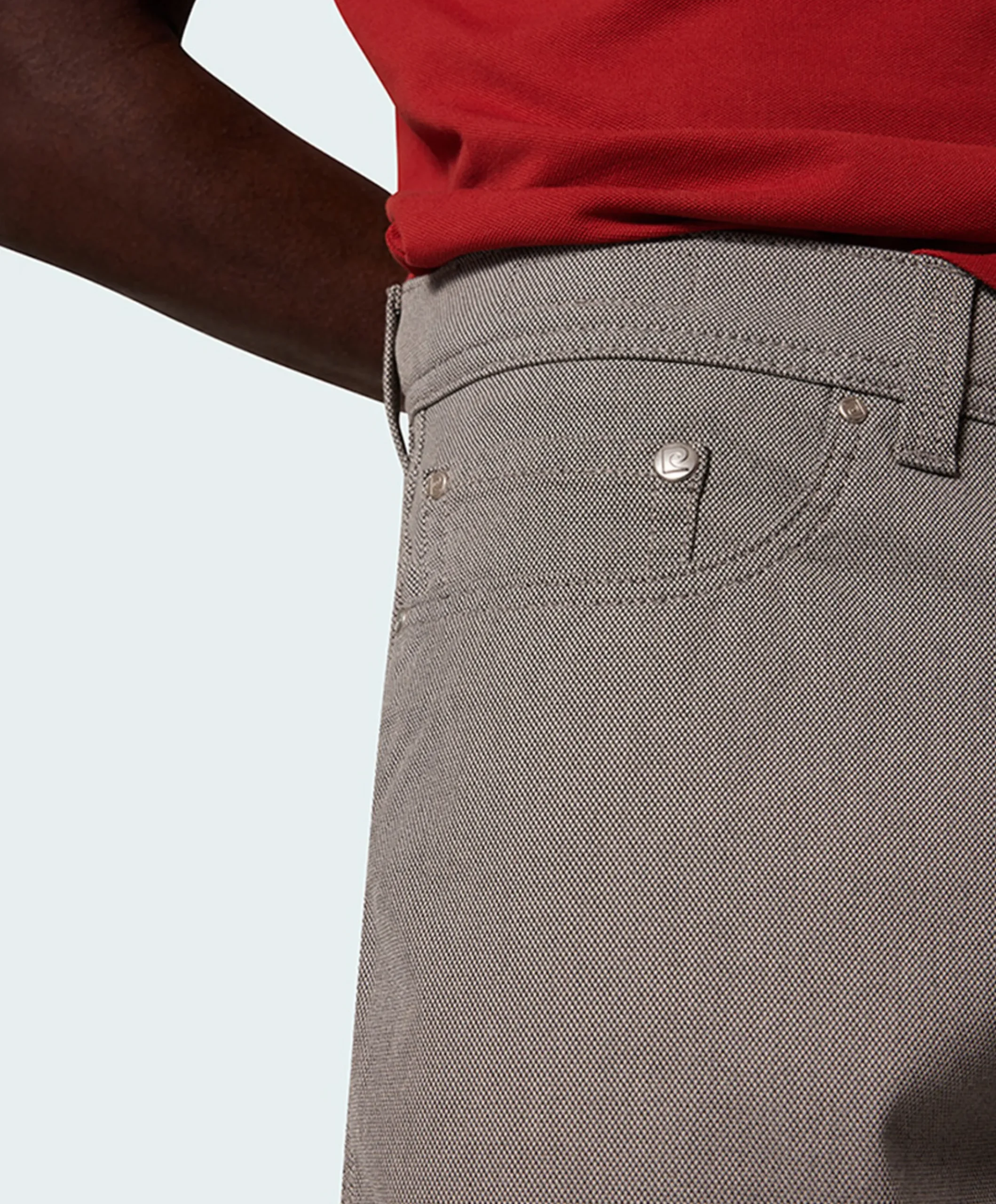Lyon tapered heren broek grijs