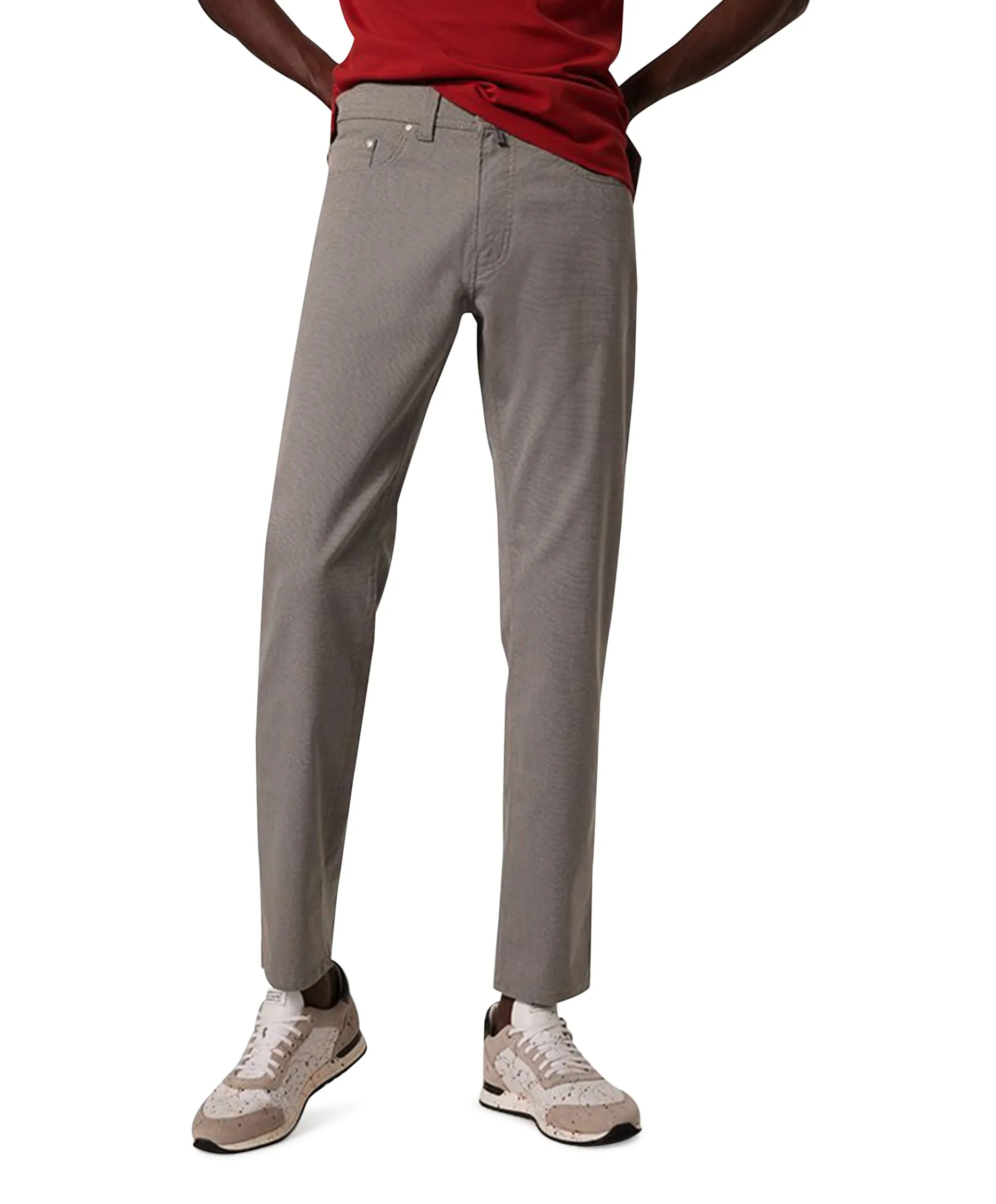 Lyon tapered heren broek grijs