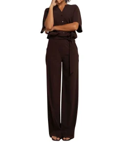 Maggie dames jumpsuit bruin