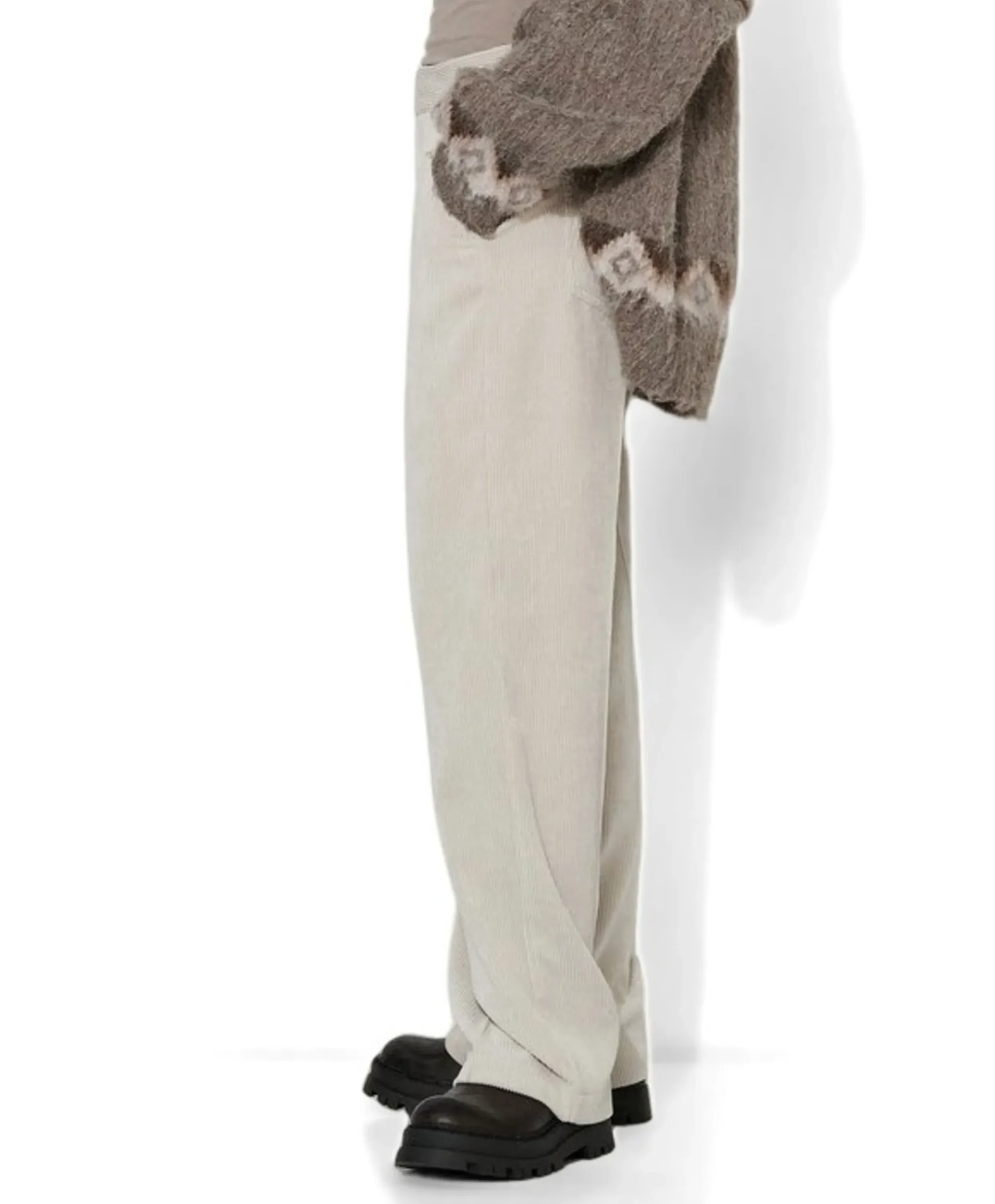 Mara Wide Leg Casual dames broek ecru