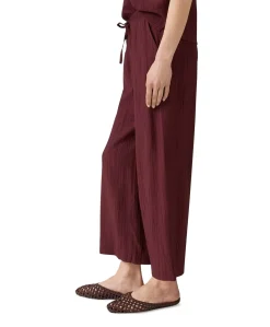 Marou crinkled dames culotte bordeaux