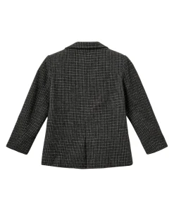 Meisjes blazer grijs