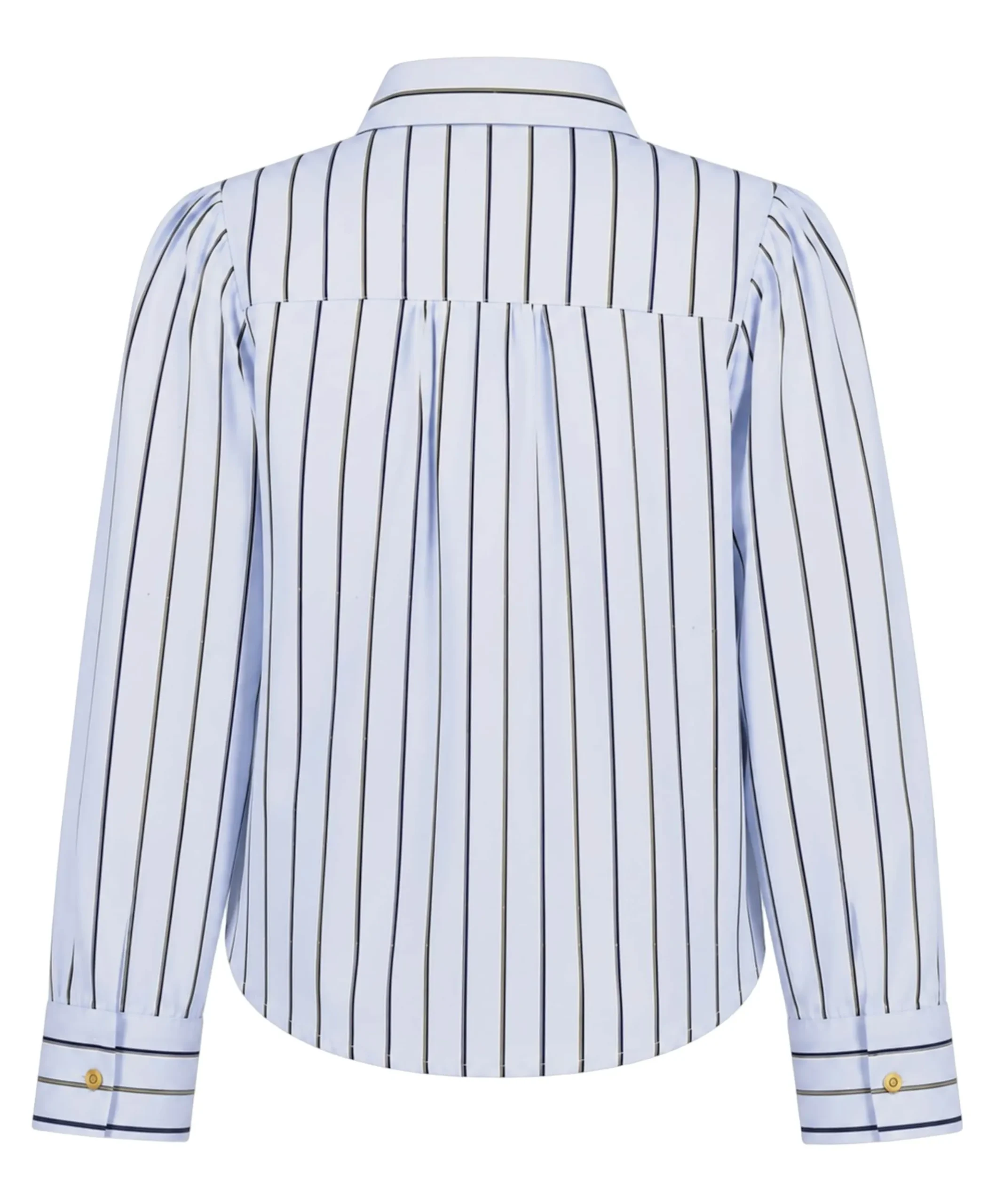 Meisjes blouse lange mouw blauw