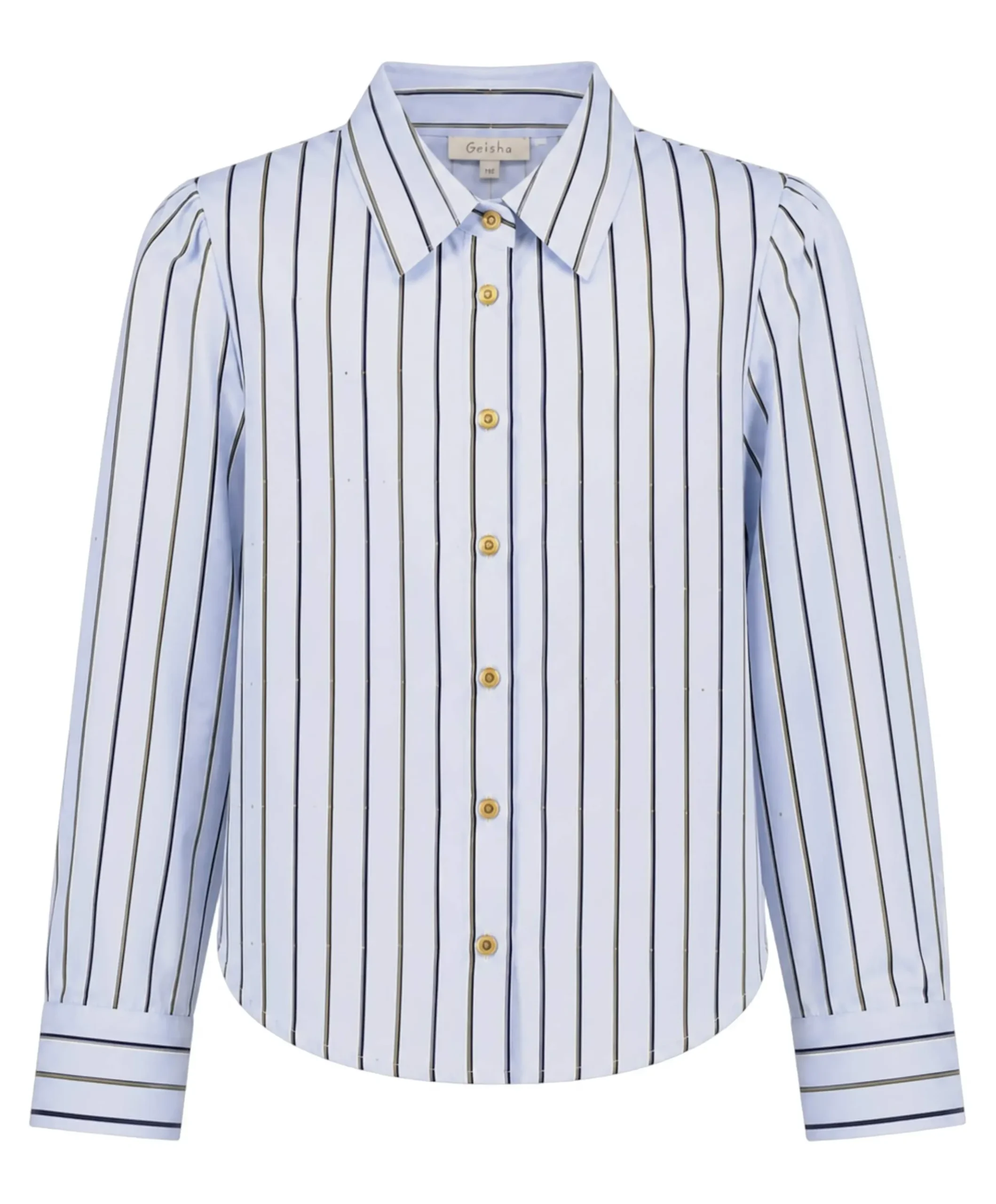Meisjes blouse lange mouw blauw