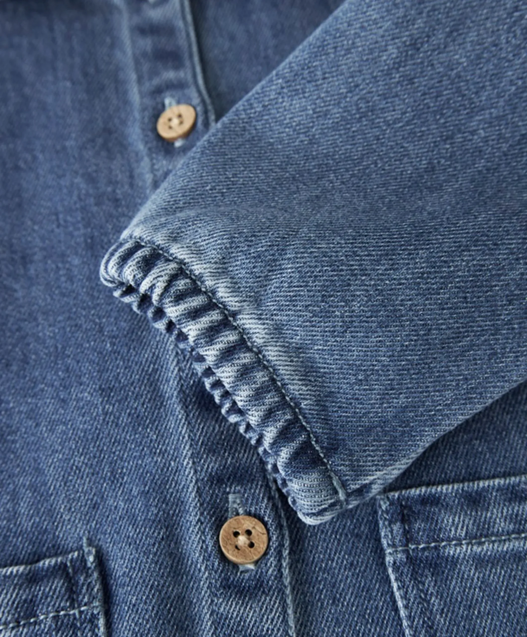 Meisjes blouse lange mouw blauw