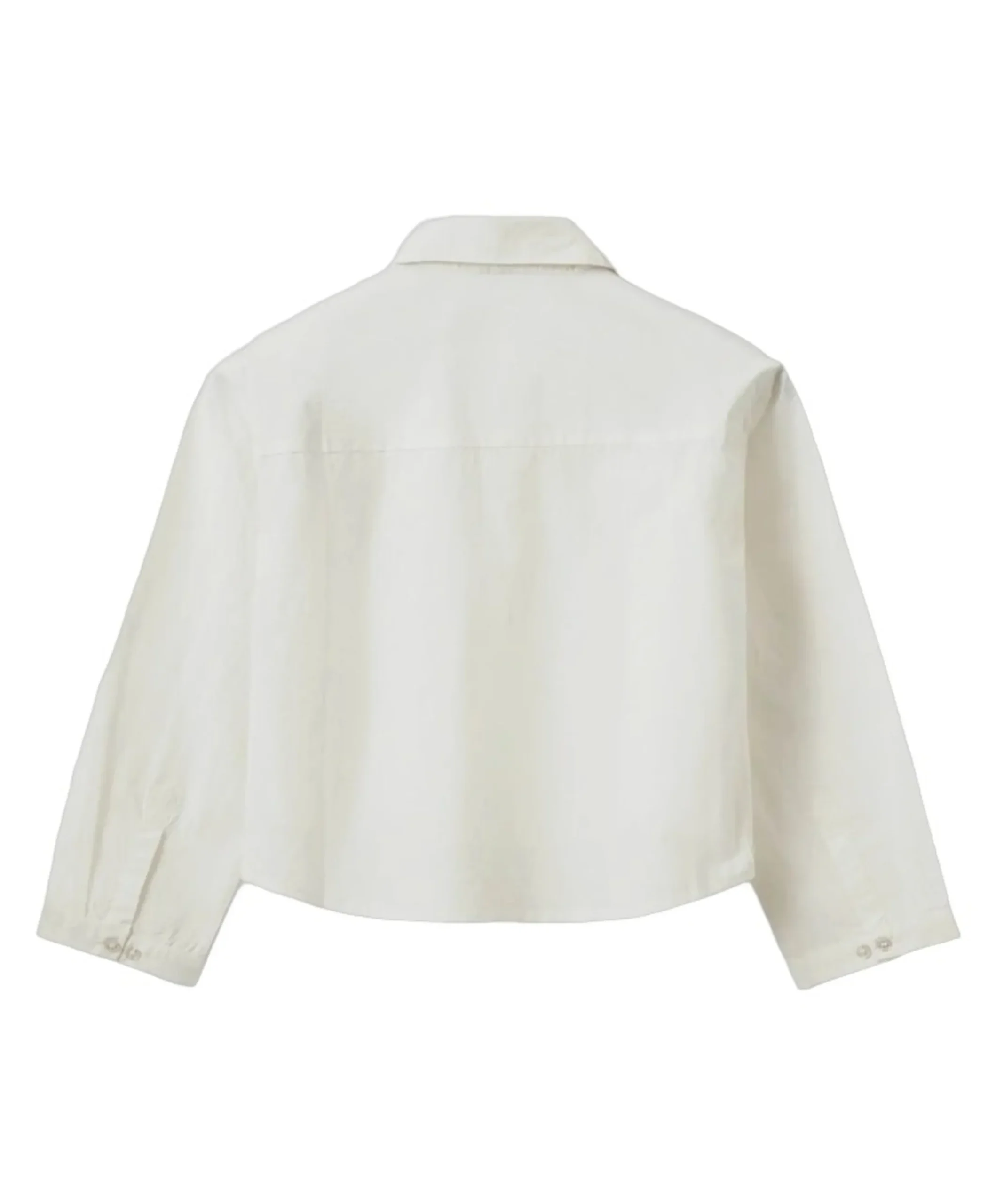 Meisjes blouse lange mouw ecru
