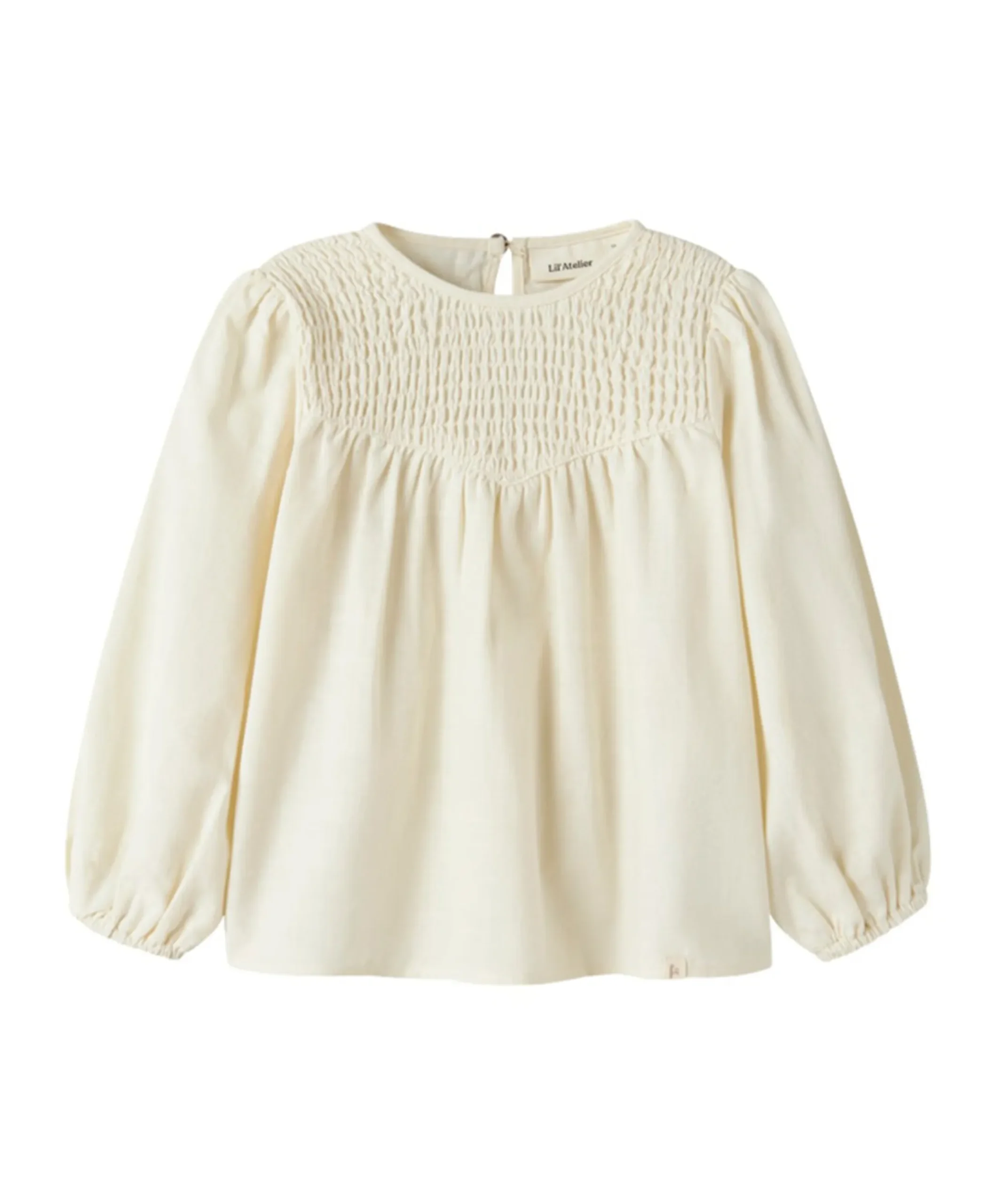 Meisjes blouse lange mouw ecru