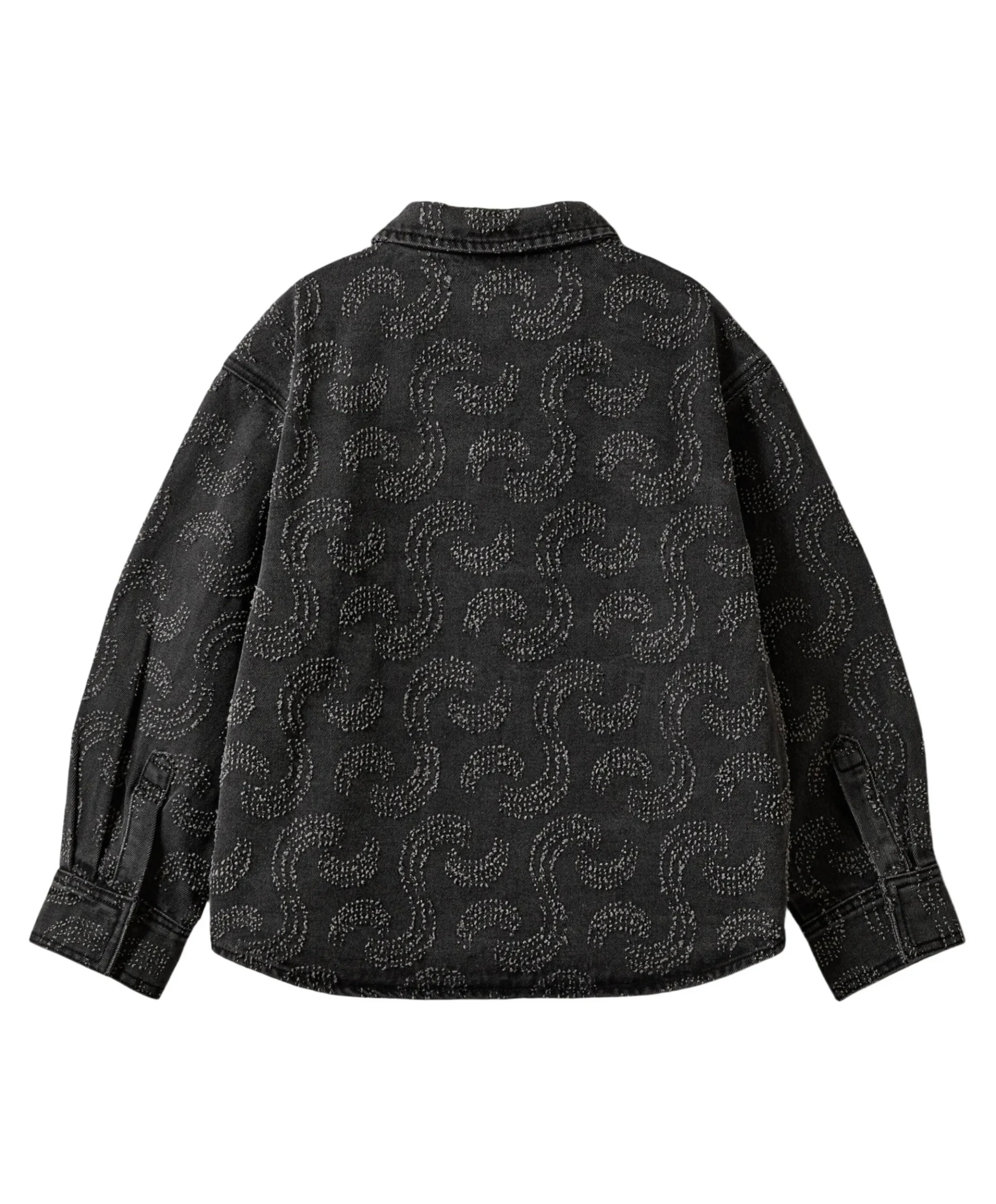 Meisjes blouse lange mouw grijs