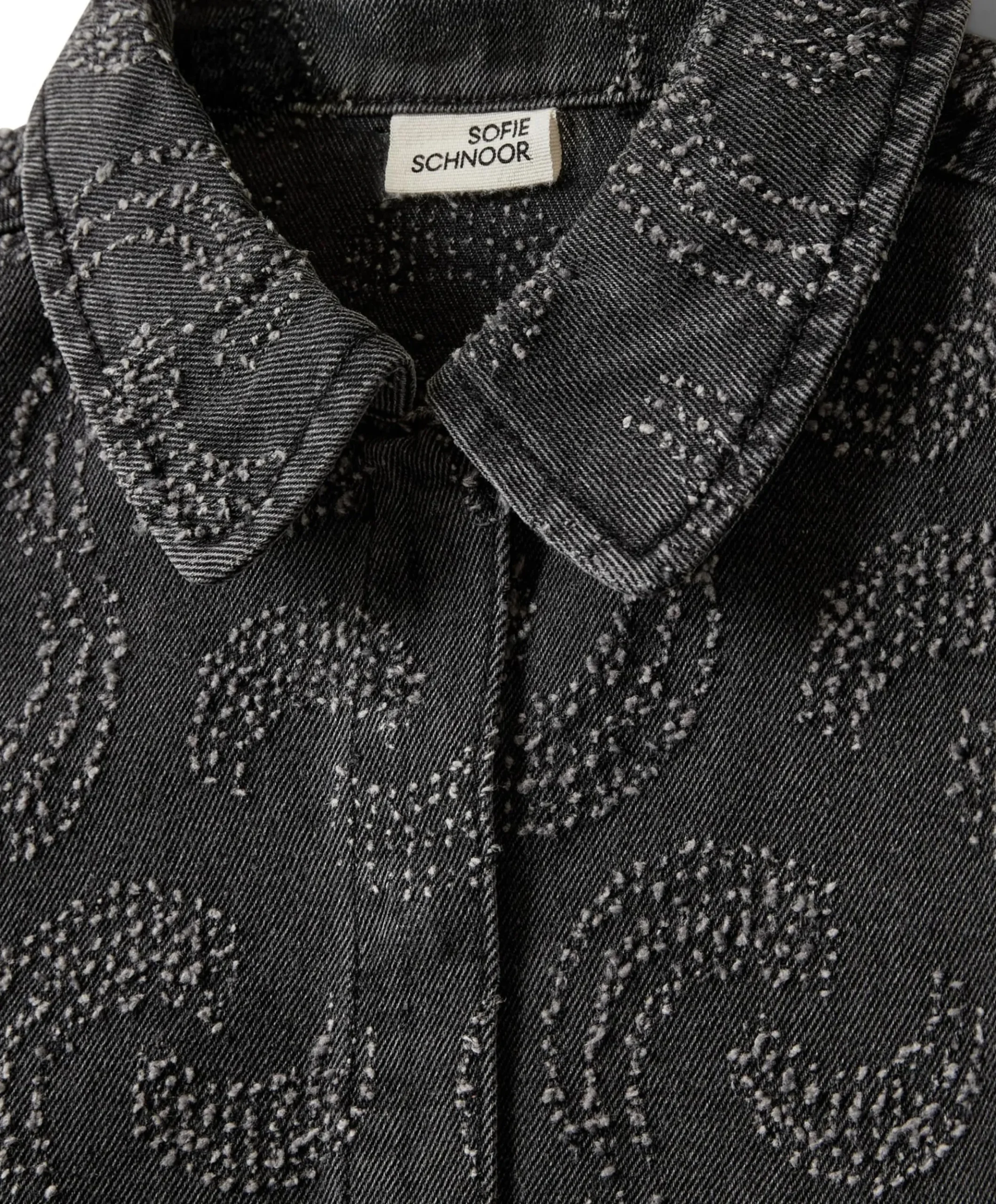 Meisjes blouse lange mouw grijs