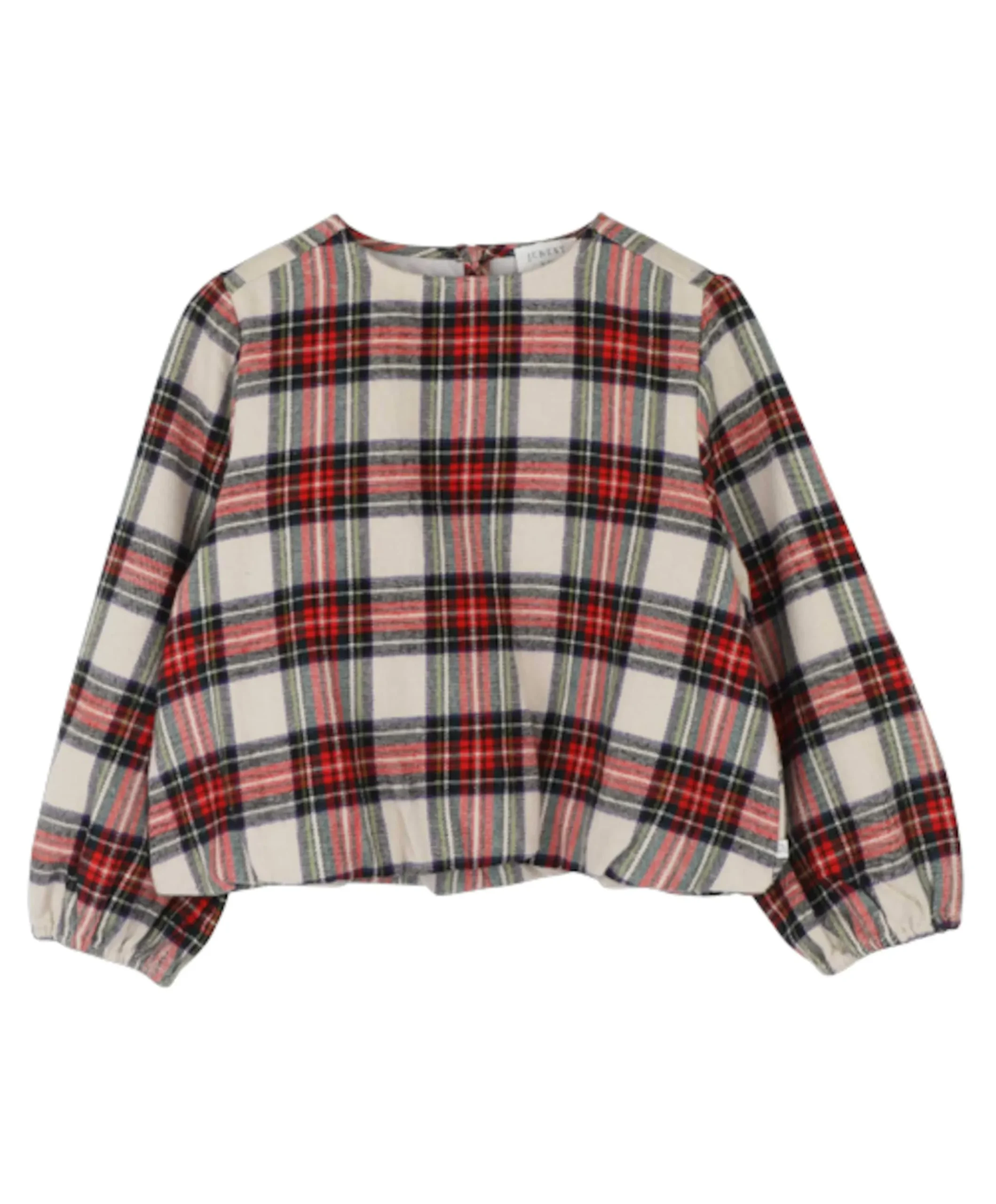 Meisjes blouse lange mouw rood