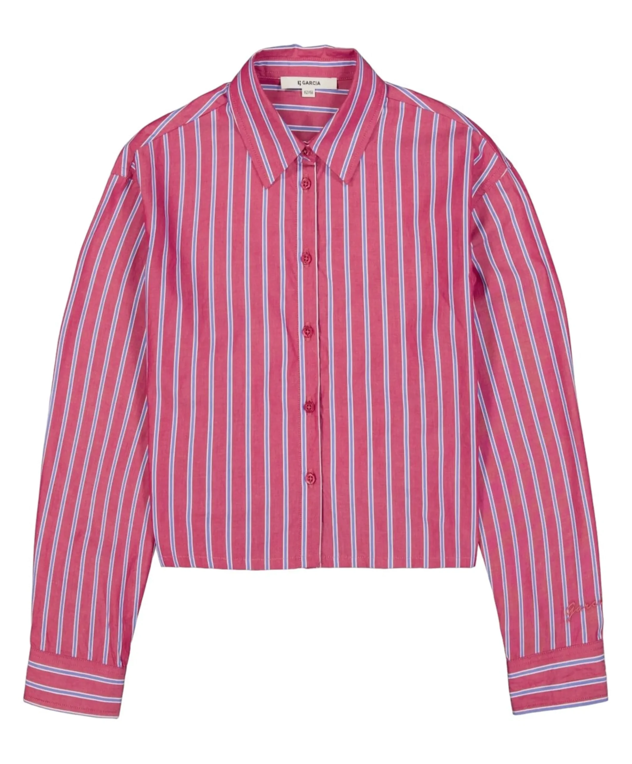 Meisjes blouse lange mouw roze