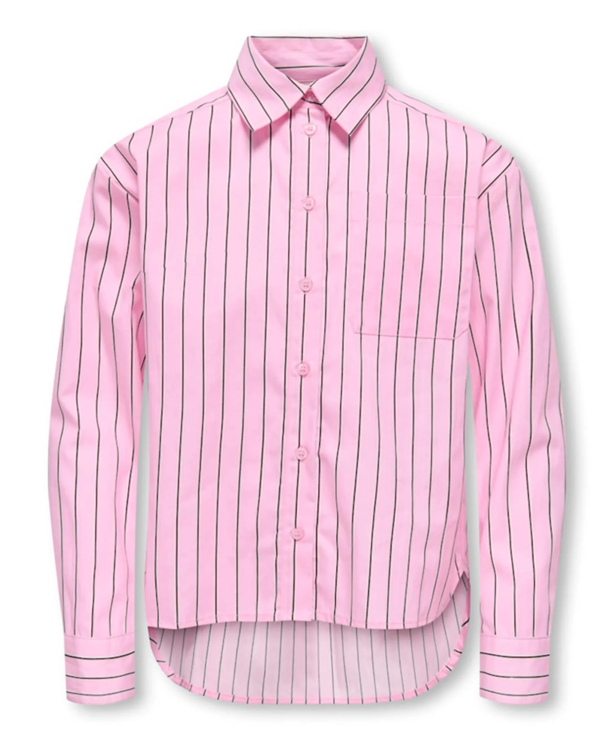 Meisjes blouse lange mouw roze