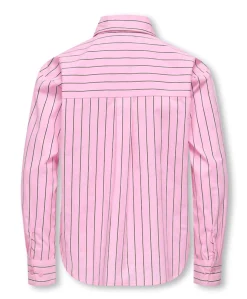 Meisjes blouse lange mouw roze