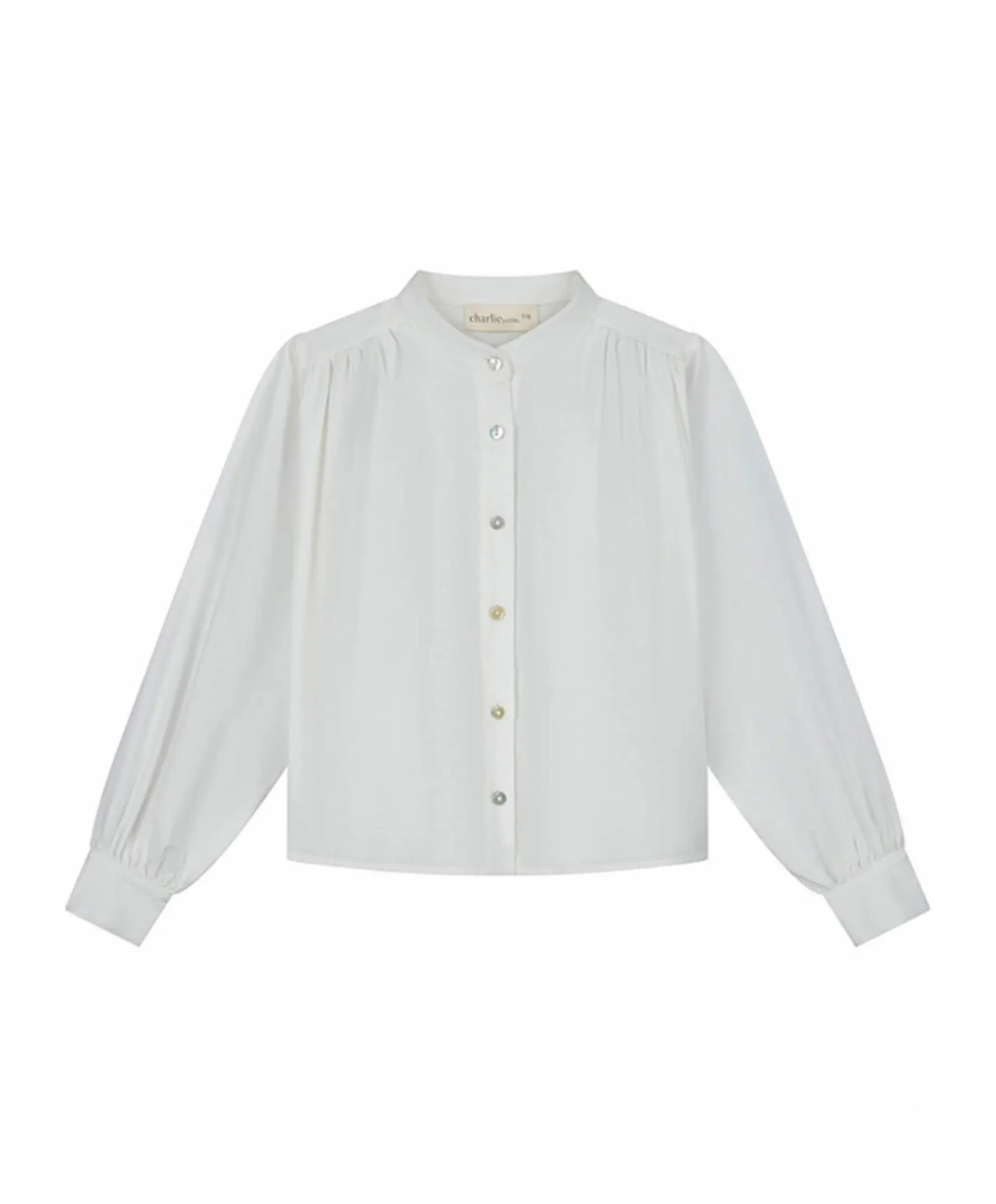 Meisjes blouse lange mouw wit