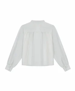 Meisjes blouse lange mouw wit