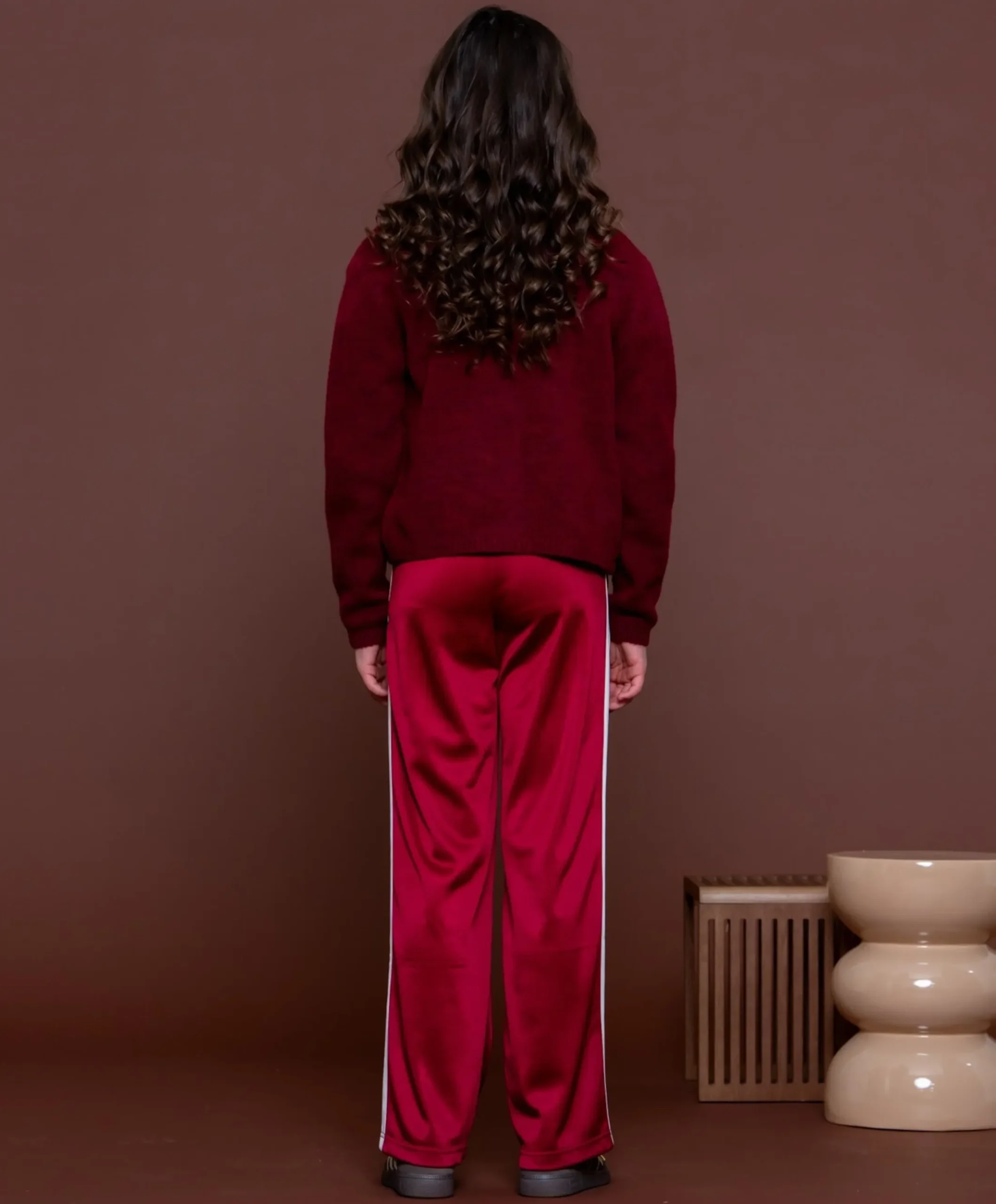 meisjes broek bordeaux