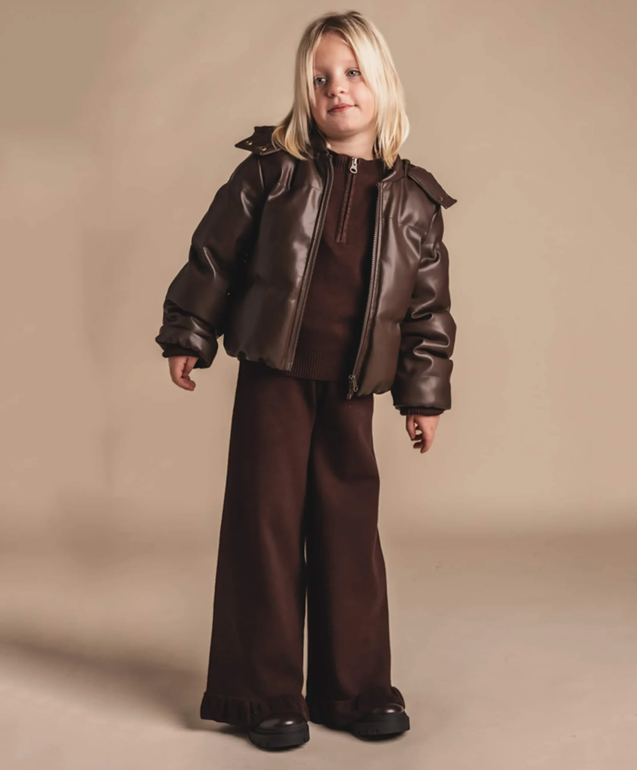 meisjes broek bruin