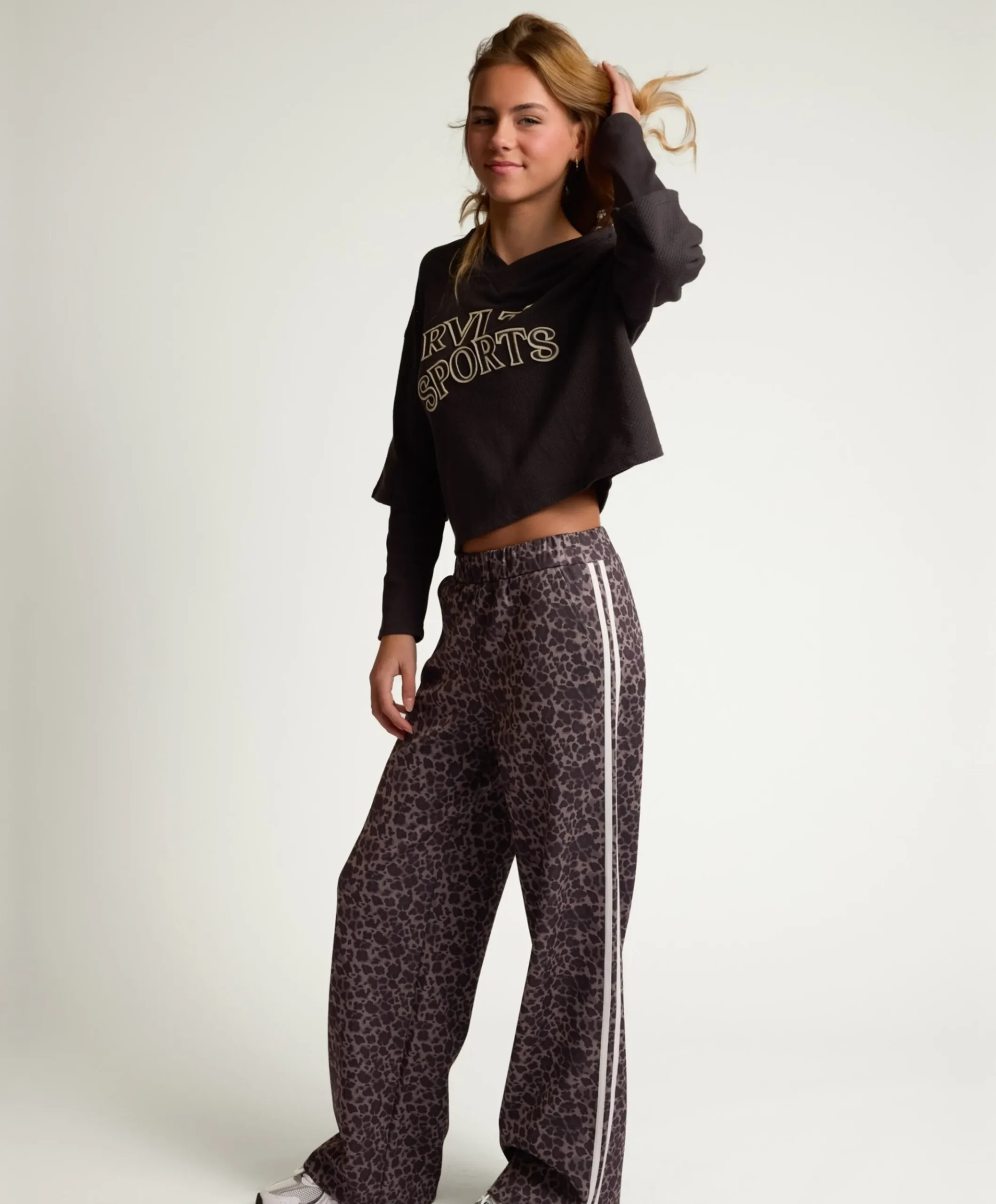meisjes broek grijs