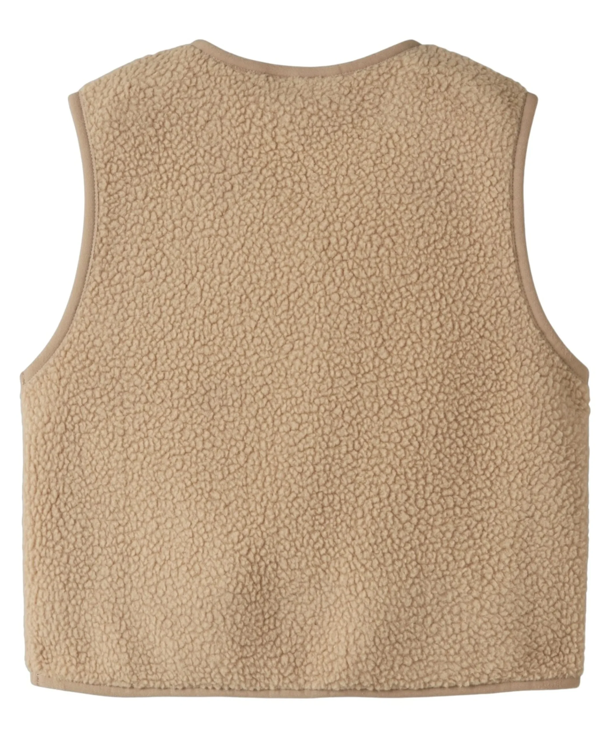Meisjes gilet beige