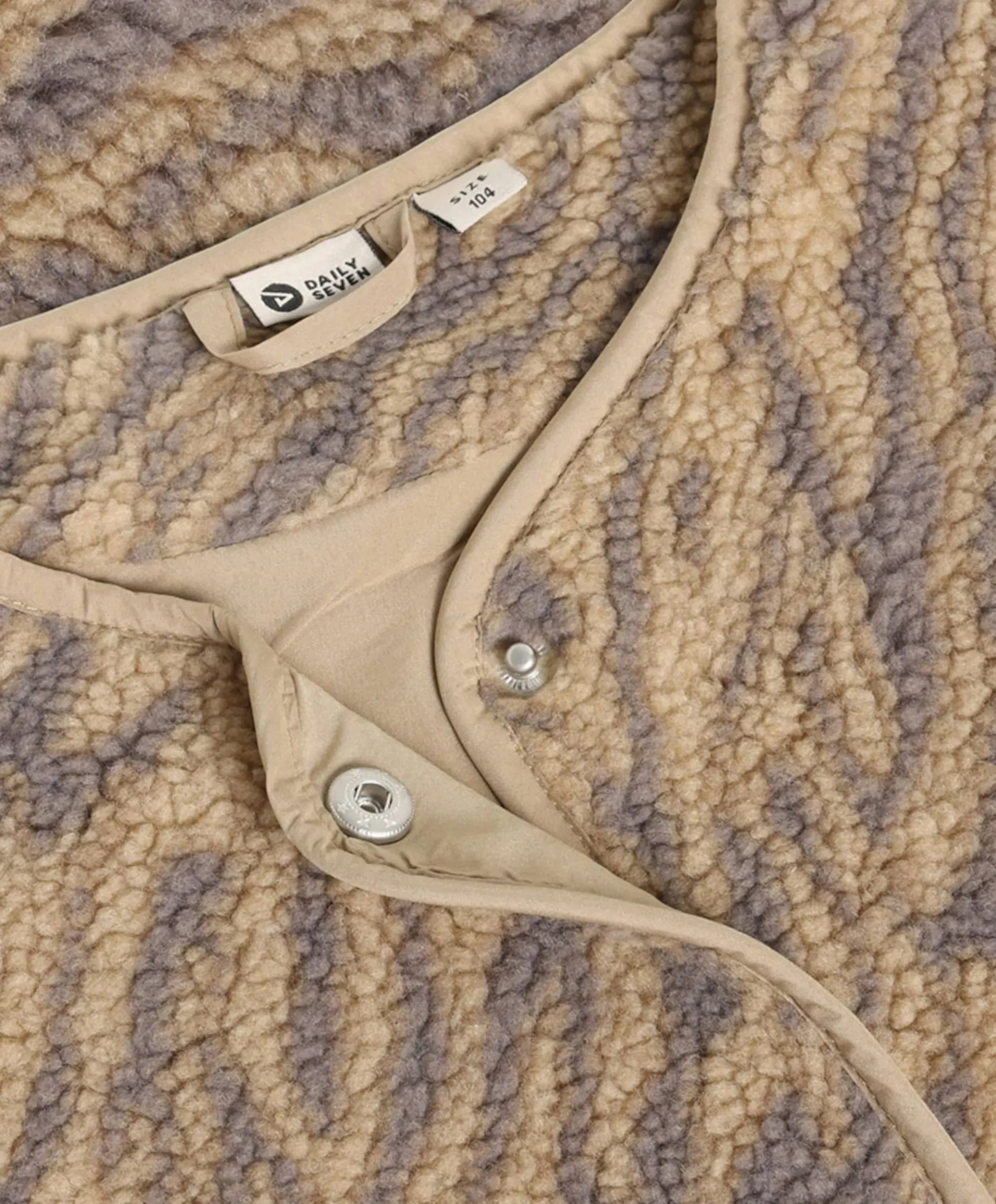 Meisjes gilet beige