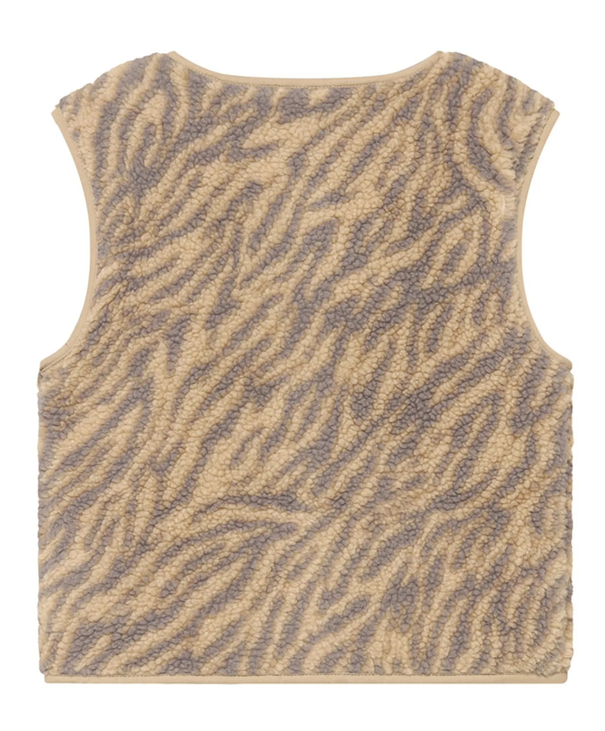 Meisjes gilet beige