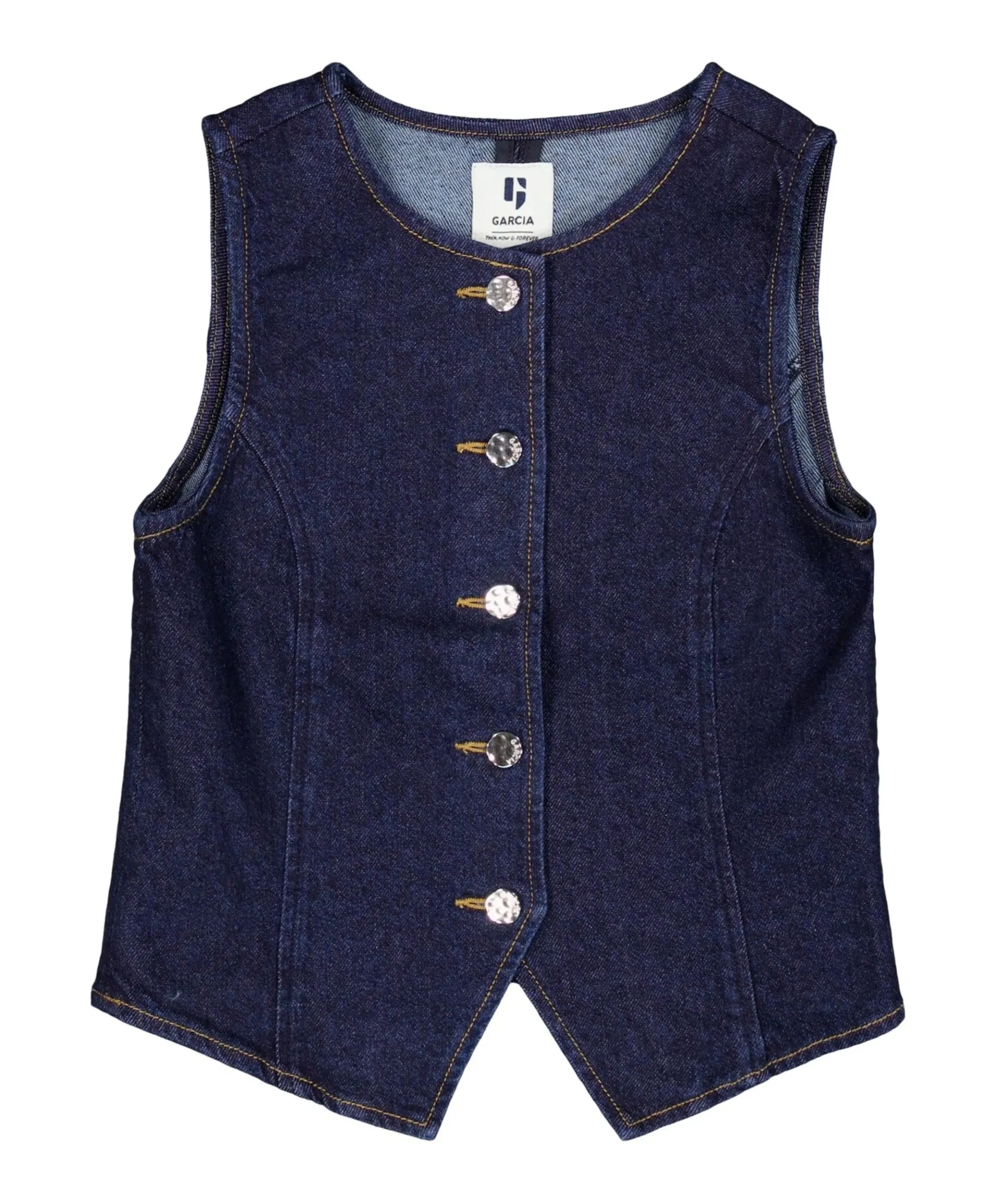 Meisjes gilet blauw