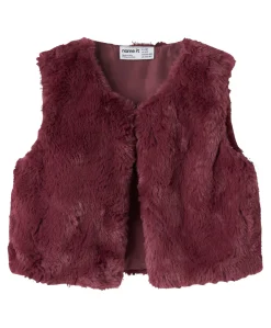 Meisjes gilet bordeaux