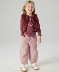 Meisjes gilet bordeaux