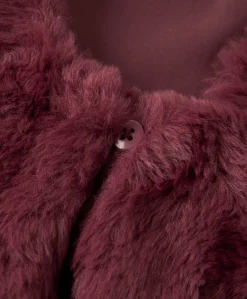 Meisjes gilet bordeaux