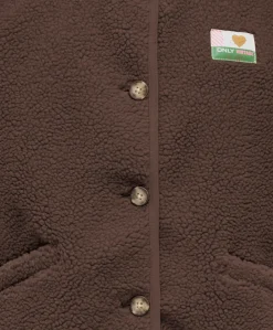 Meisjes gilet bruin