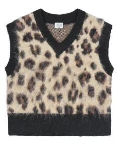 Meisjes gilet bruin