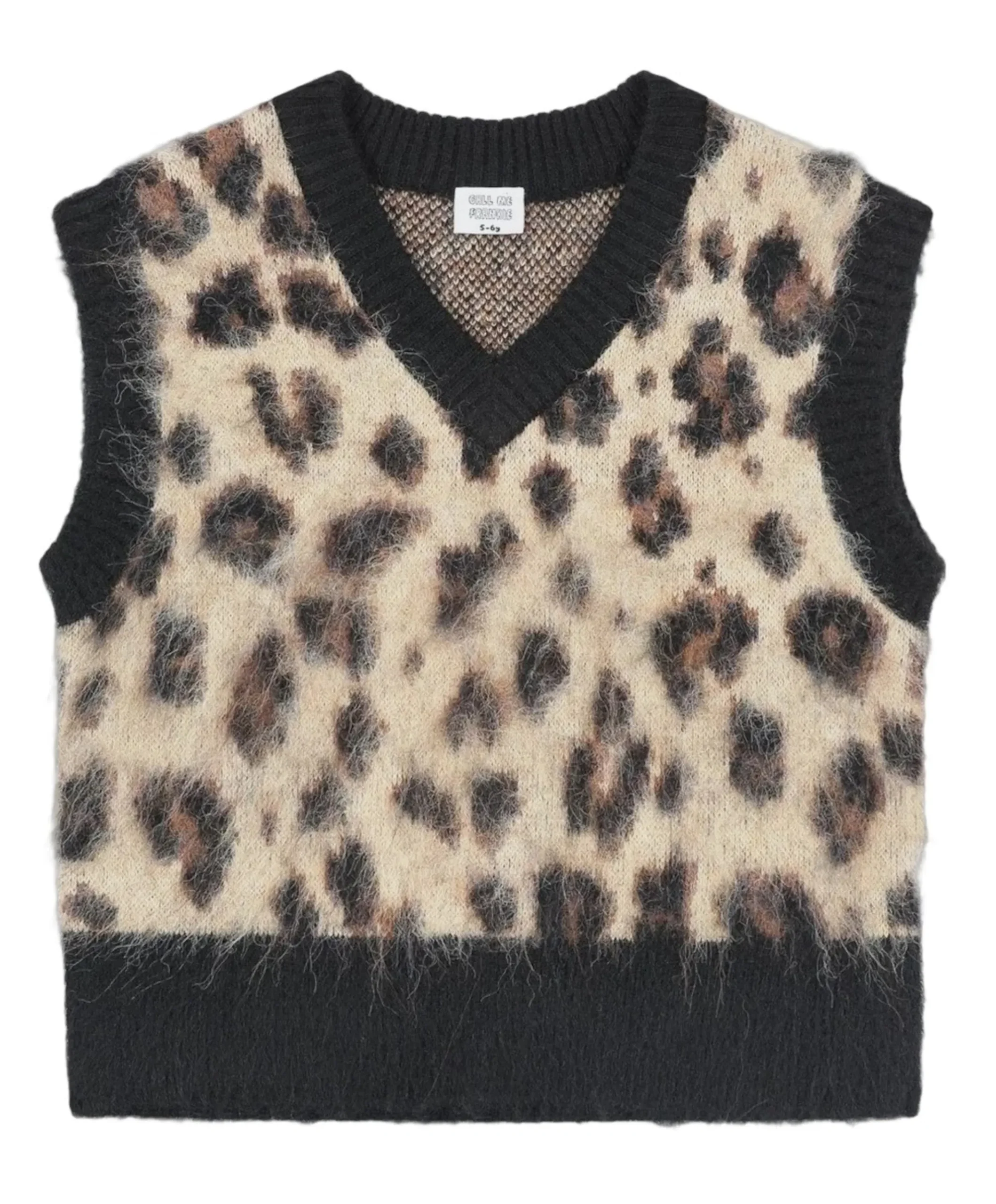Meisjes gilet bruin