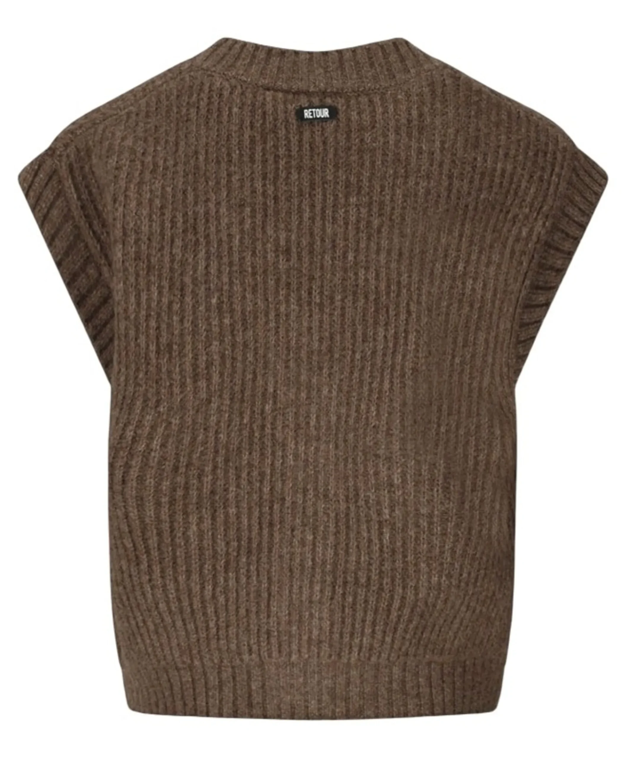 Meisjes gilet bruin