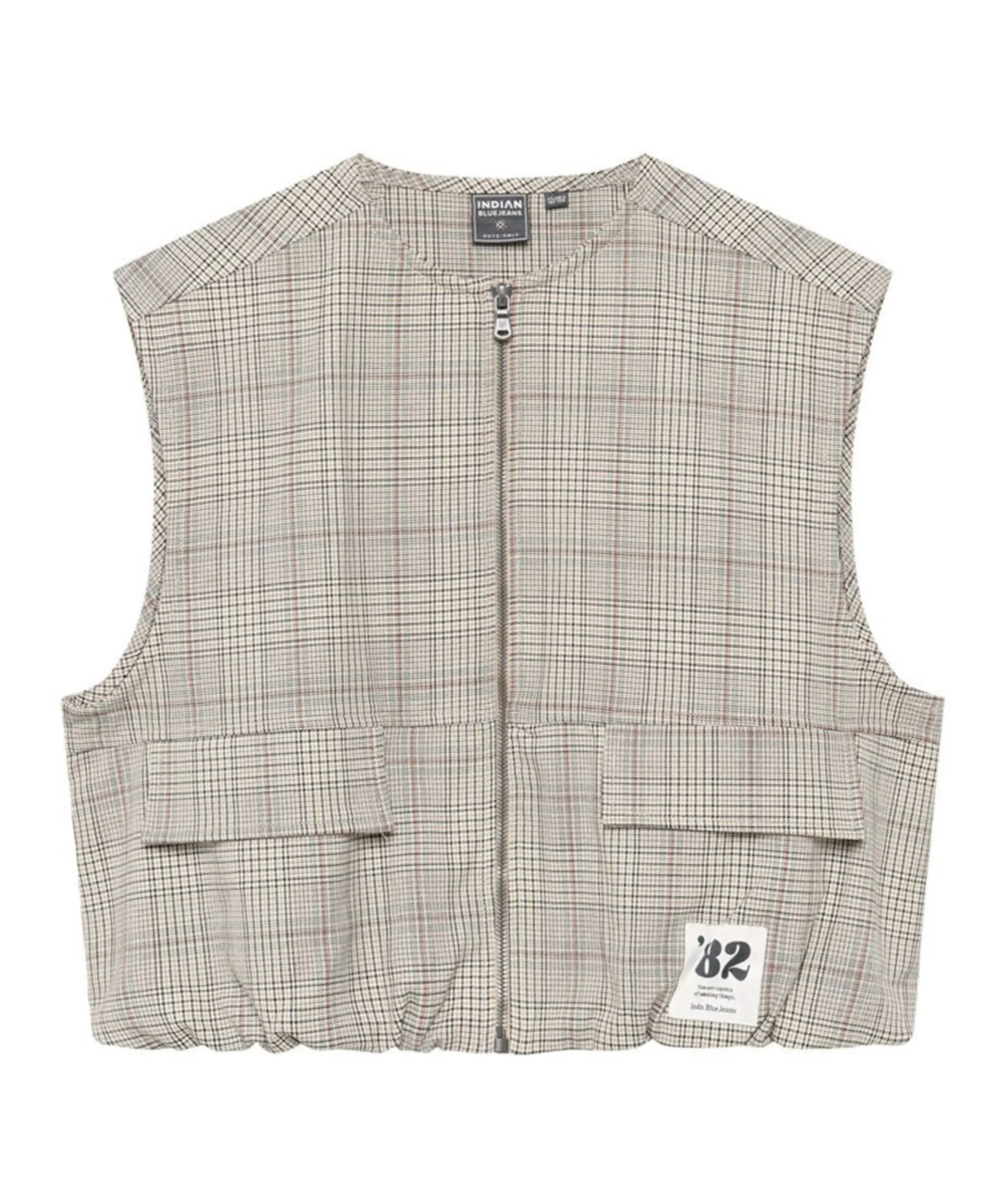 Meisjes gilet bruin