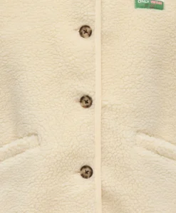 Meisjes gilet ecru