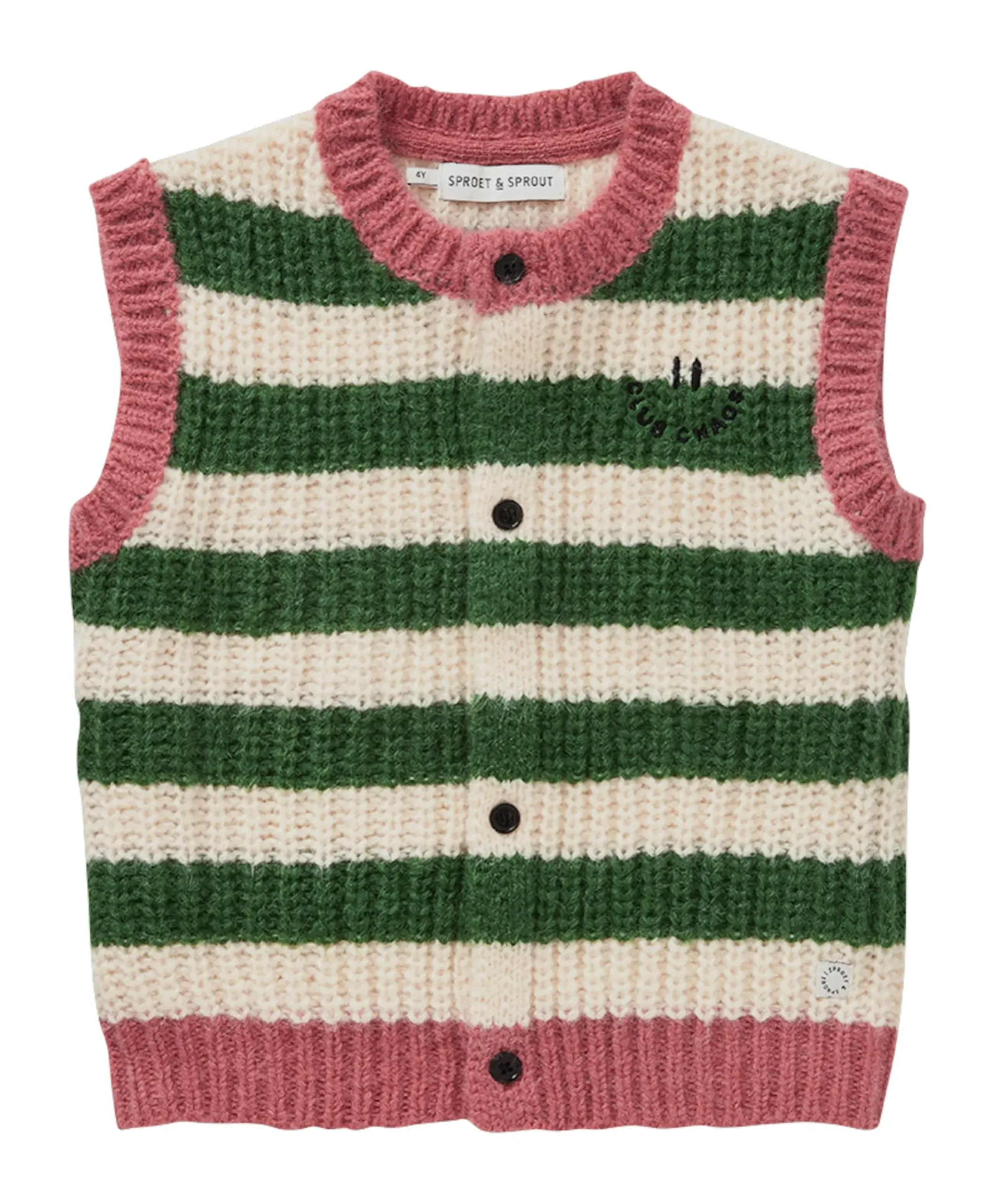 Meisjes gilet multicolor
