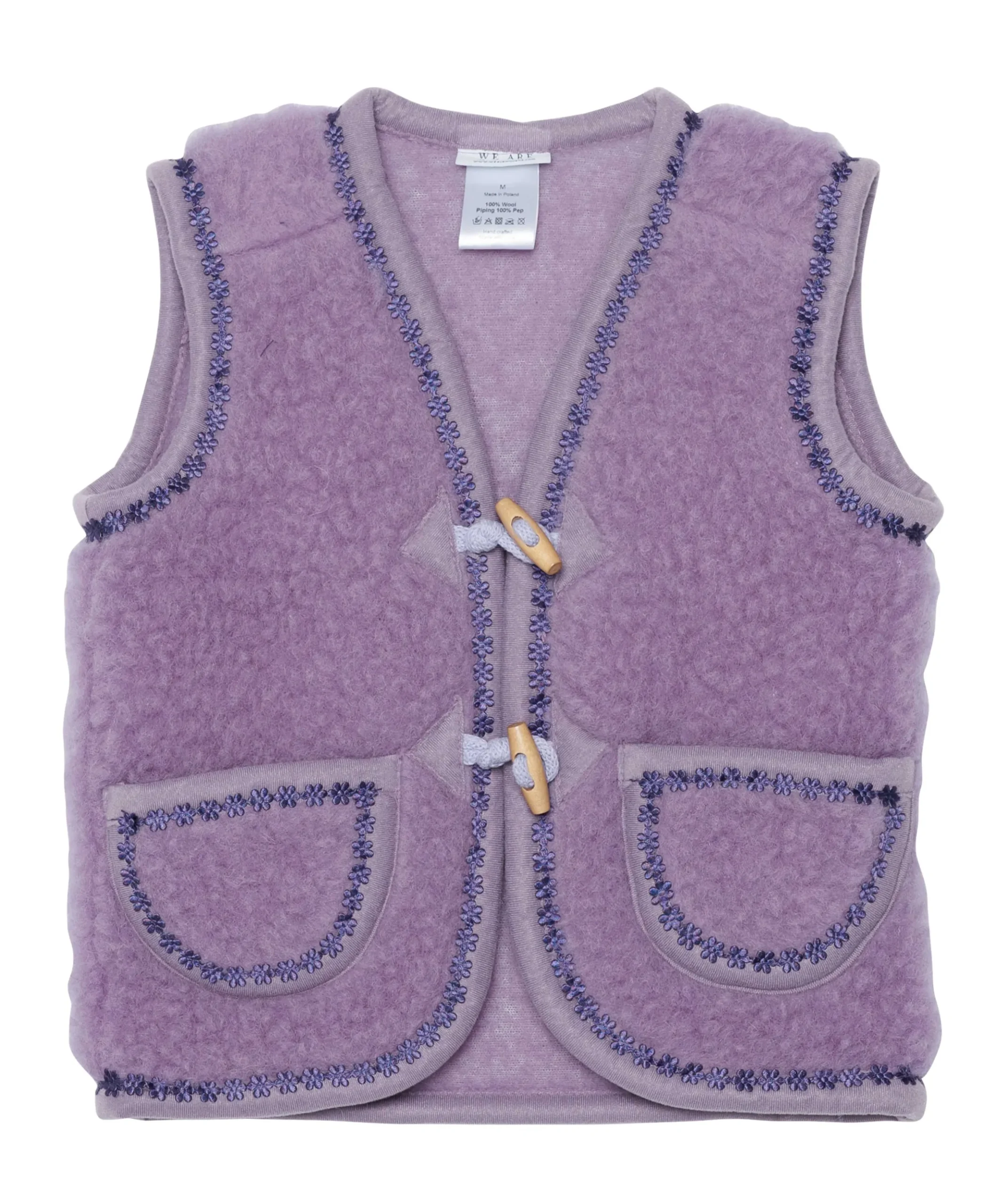 Meisjes gilet paars