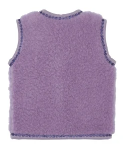 Meisjes gilet paars