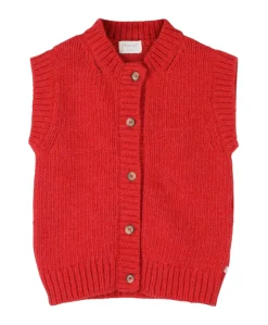 Meisjes gilet rood