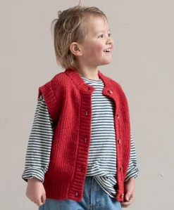 Meisjes gilet rood