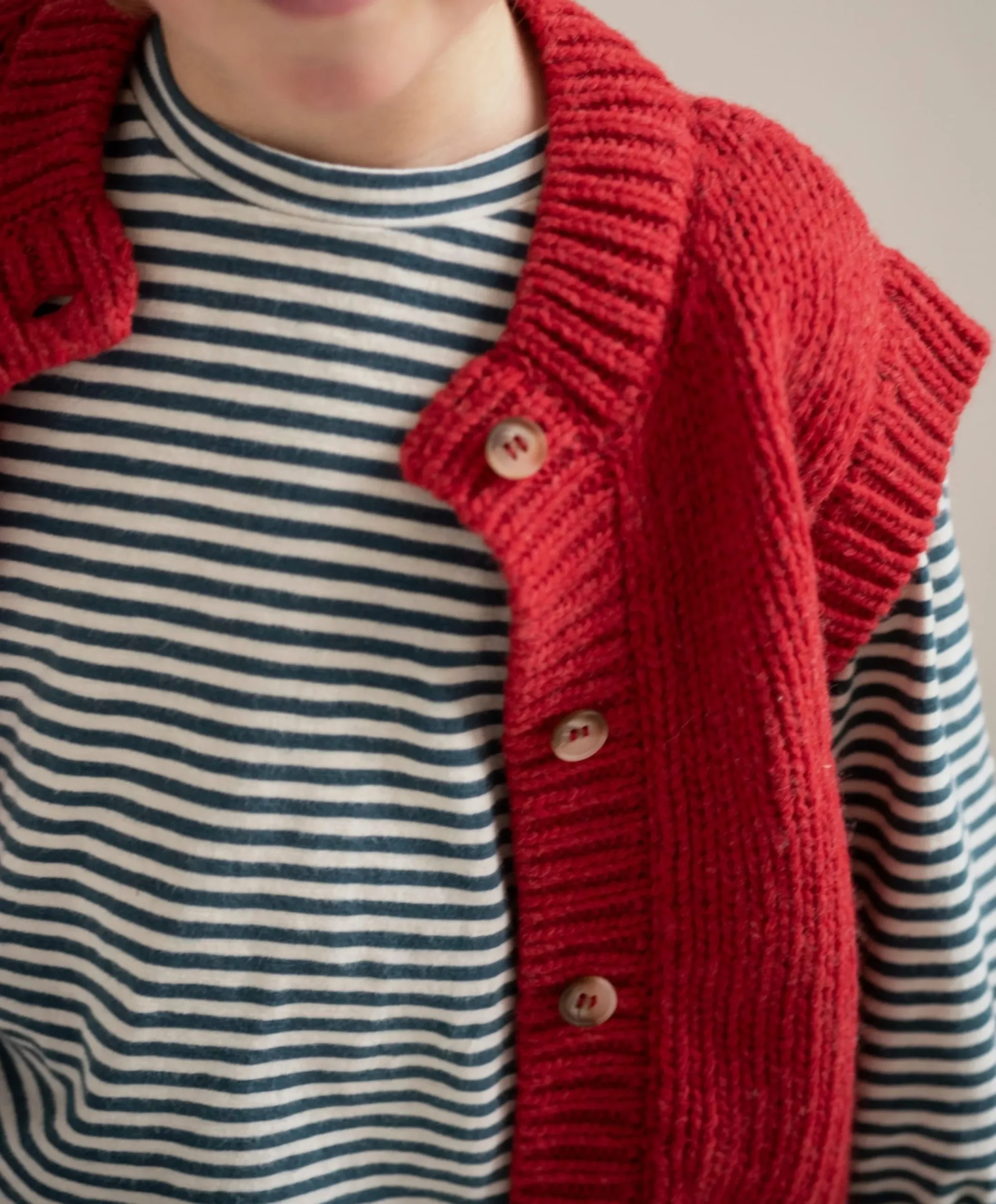 Meisjes gilet rood
