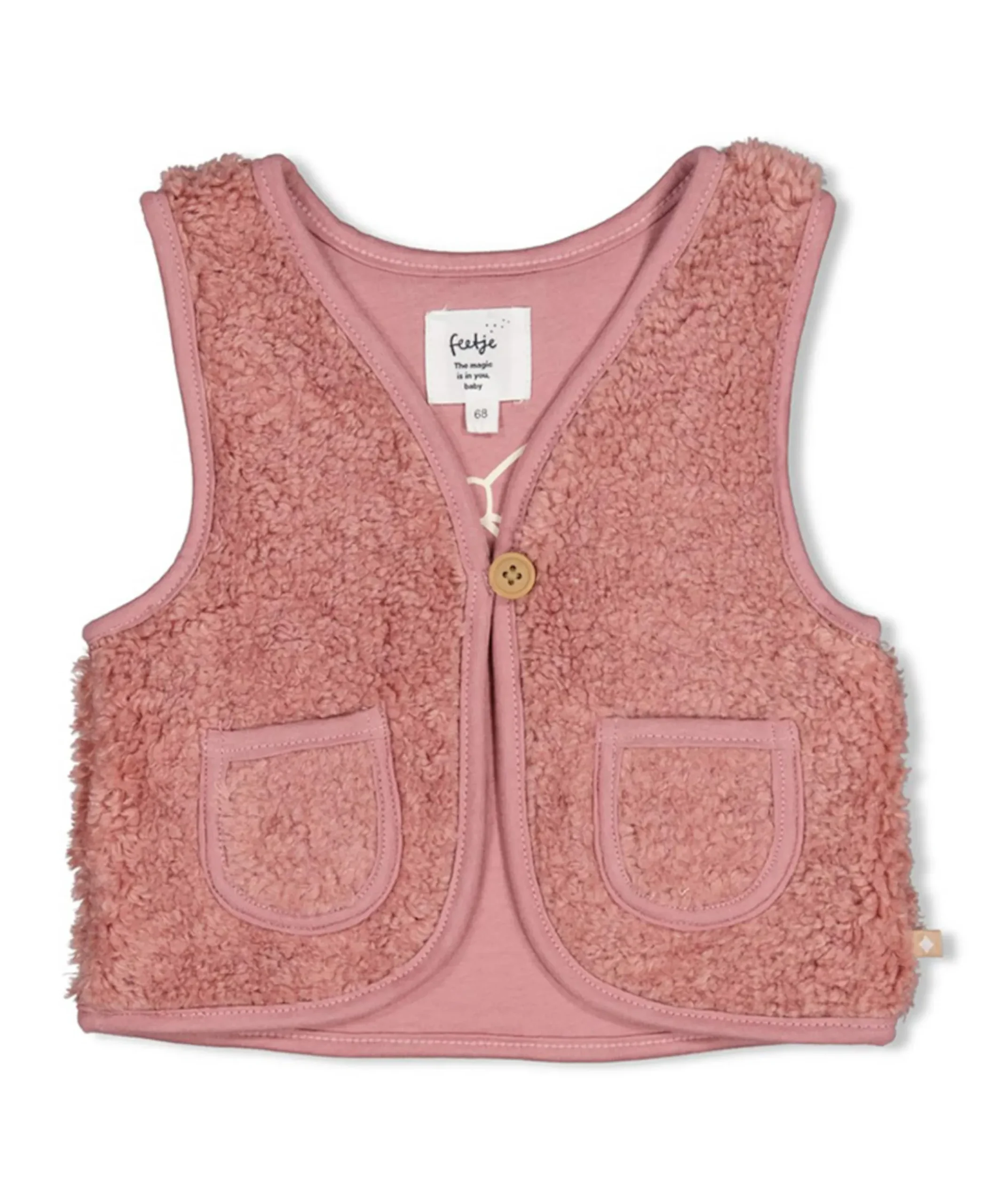 Meisjes gilet roze