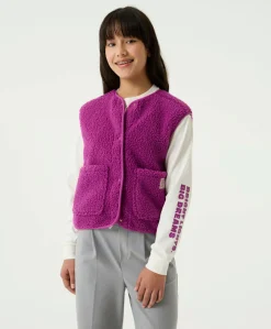 Meisjes gilet roze